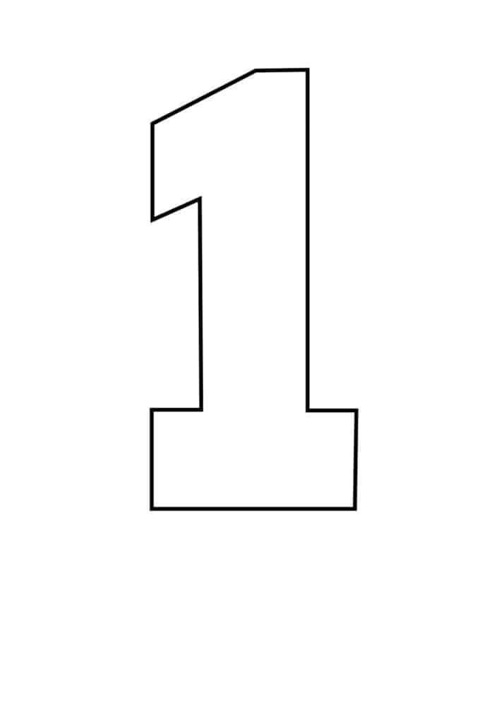 Free Printable Number Stencils Set - Freebie Finding Mom