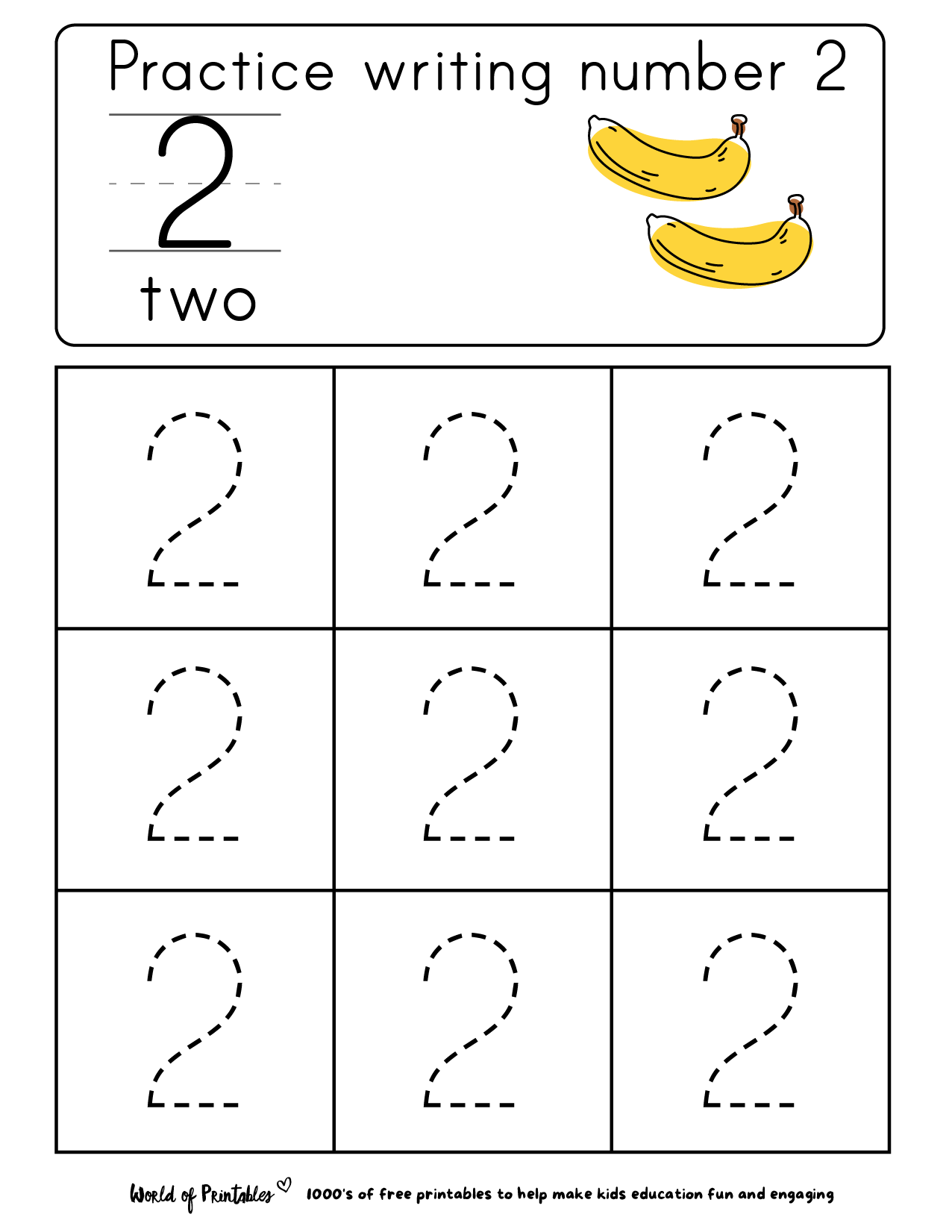 Number 2 Trace Worksheet Kindergarten Number Tracing Worksheets Number 2 Trace Worksheet Kindergarten Number Tracing Worksheets