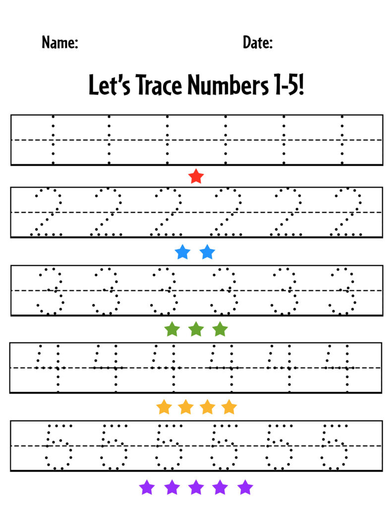 Free Numbers 1-20 Tracing Worksheets! ⋆ The Hollydog Blog - Worksheets ...