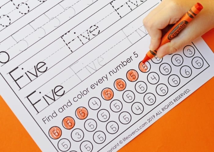 Free Printable Winter Preschool Number Tracing Worksheets