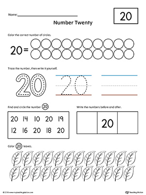 printable number worksheet for k 12