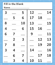 printable number worksheet for k 12