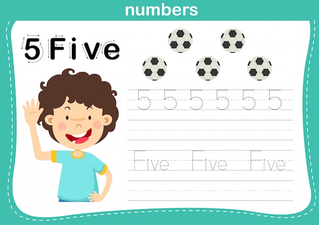 Premium Vector | Connecting dot and printable numbers exercise for ...
