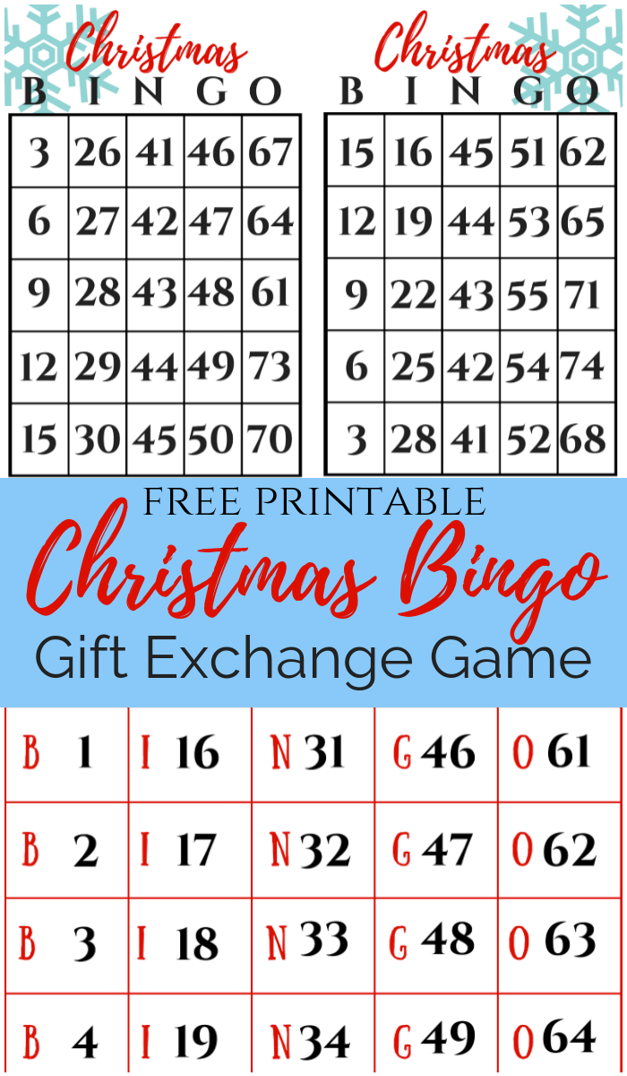 Christmas BINGO Gift Exchange Game - December Pin Challenge - My ...
