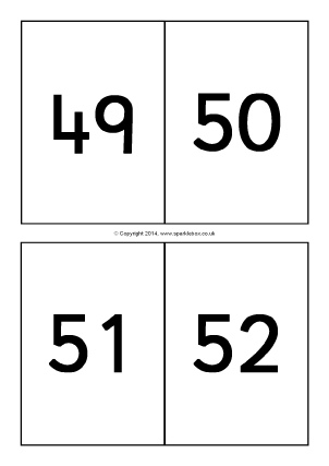 printable numbers for index cards