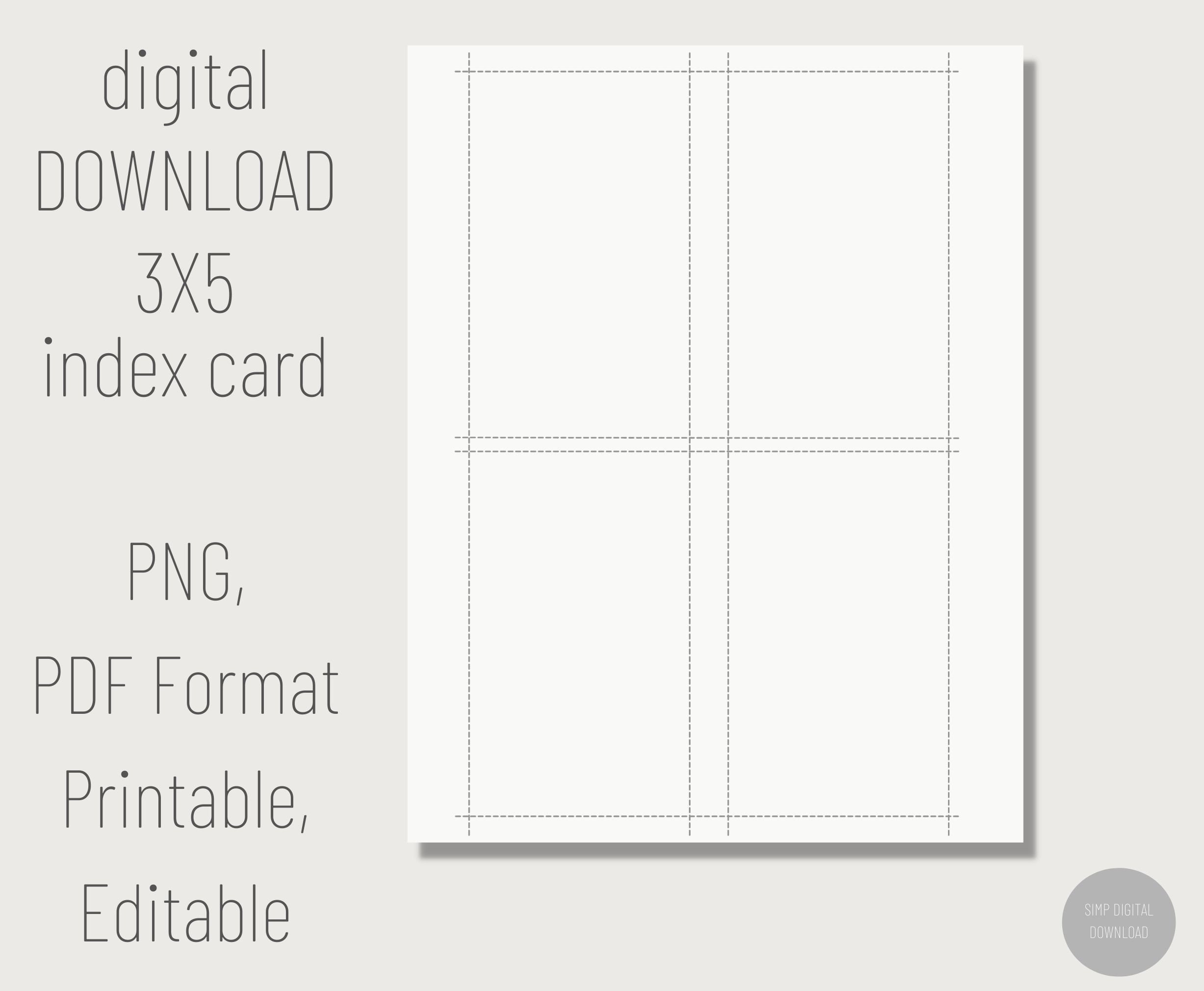 printable numbers for index cards