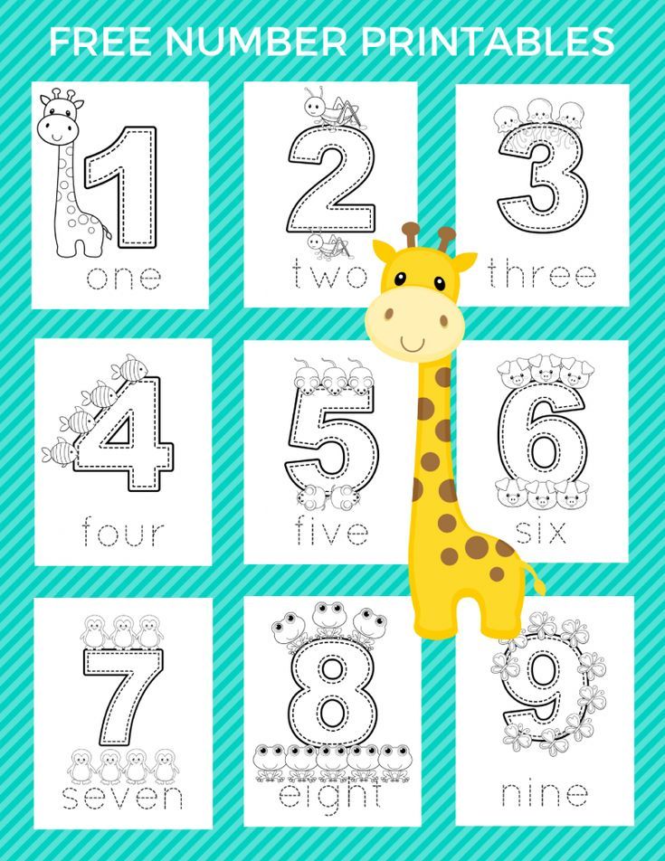 Free Preschool Number Printables