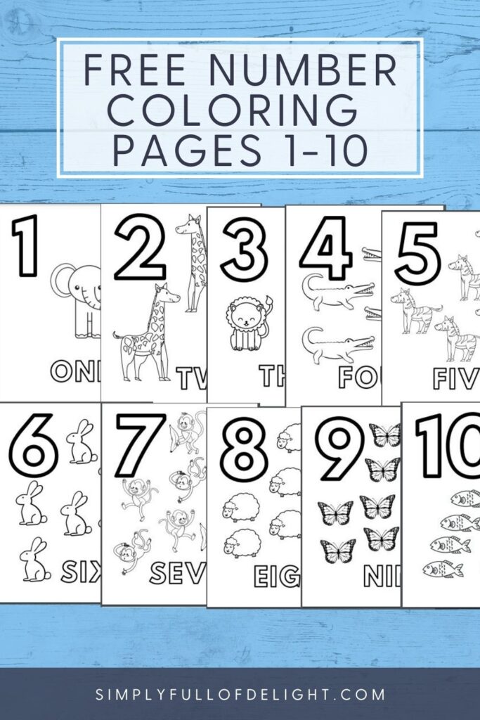 printable numbers for preschool free