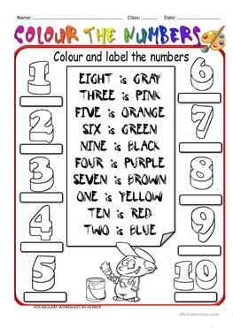 865 Colours English ESL worksheets pdf &  doc