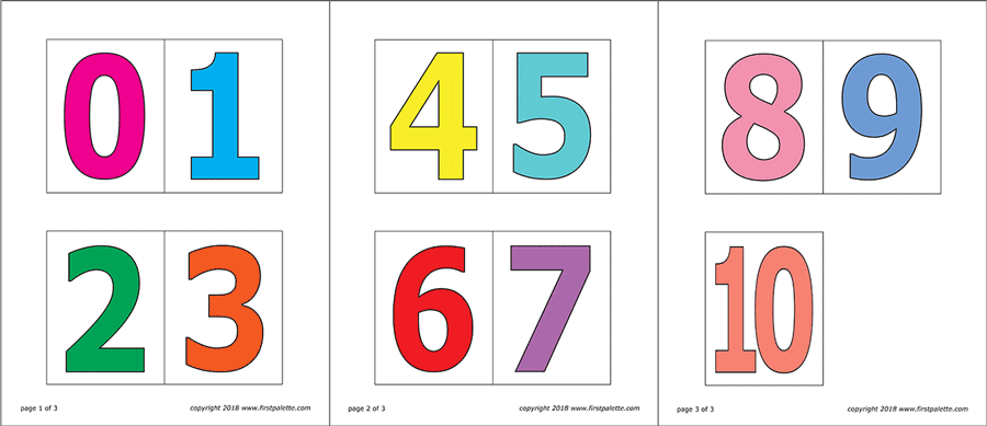 Numbers | Free Printable Templates &  Coloring Pages | FirstPalette.com