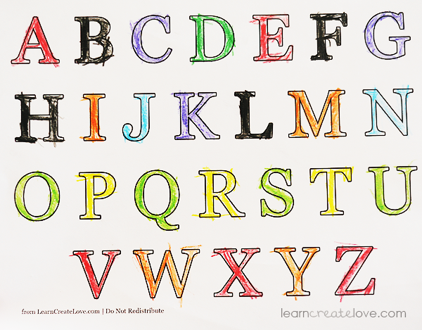 Printable Alphabet &  Numbers Worksheets