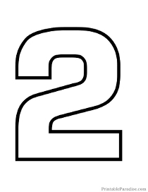 Printable Numbers - Print Outline Bubble Numbers