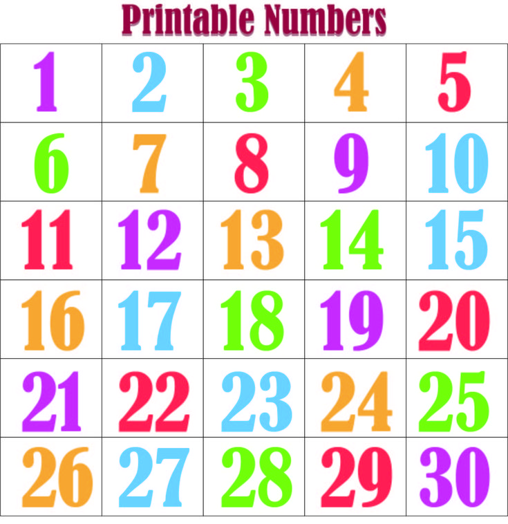 Number Free Printables - Worksheets Library for Free Printable Numbers For Preschoolers