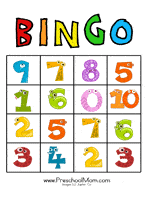 Number Preschool Printables - Preschool Mom