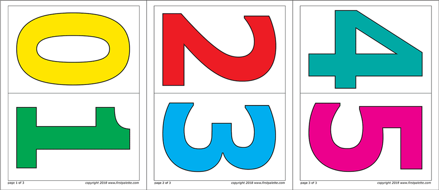 Numbers | Free Printable Templates &  Coloring Pages | FirstPalette.com