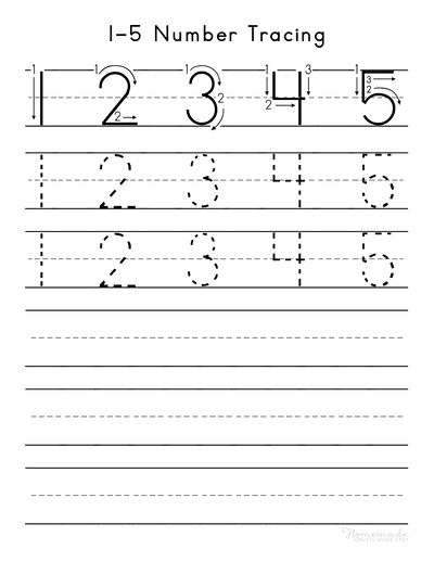 printable numbers to trace