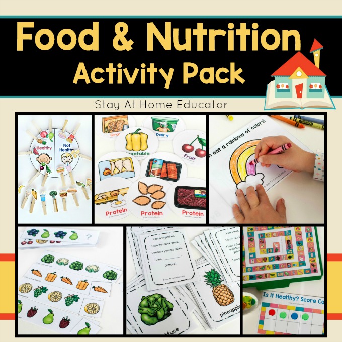 Food and Nutrition Activity Pack - Stay At Home Educator