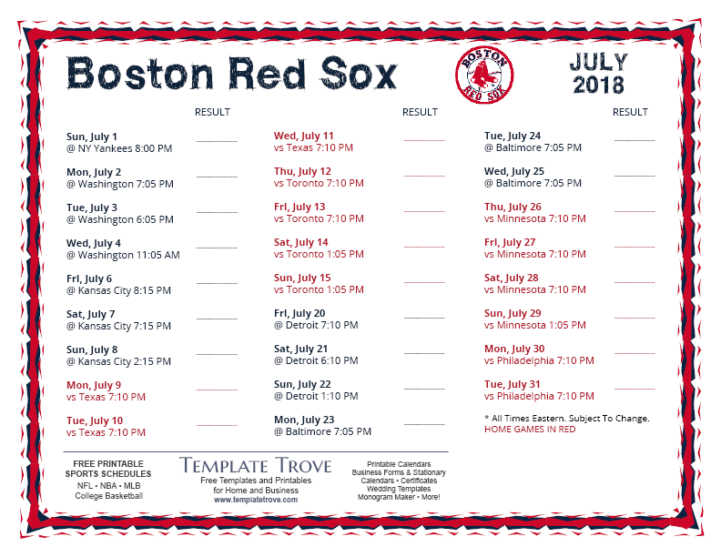 printable ny yankees schedule 2018