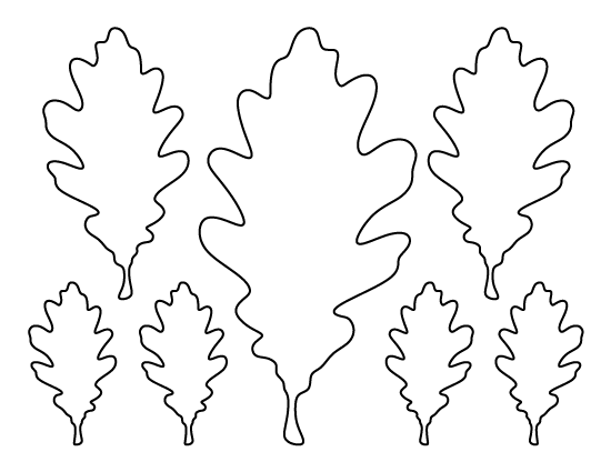 Printable Oak Leaf Template