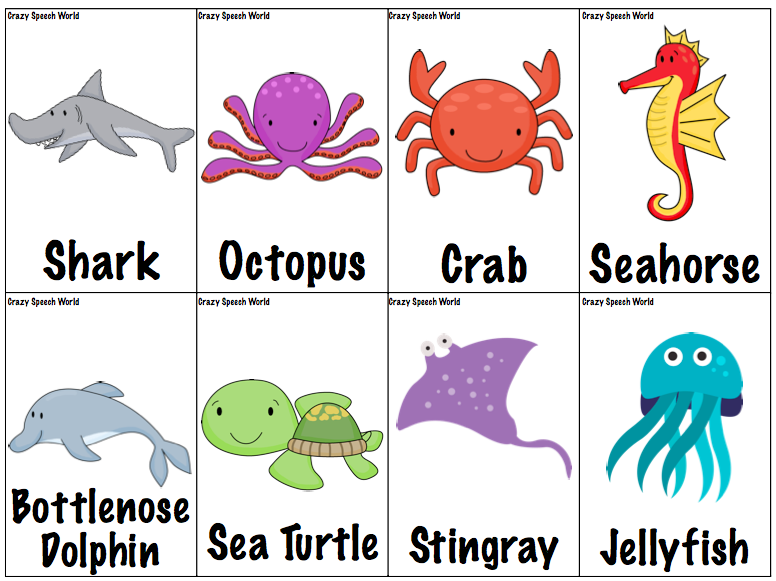 sea-animal-matching-cards-for-kids-clip-art-library-worksheets-library for Free Printable Ocean Animal Pictures sea animal matching cards for kids - Clip Art Library - Worksheets Library for Free Printable Ocean Animal Pictures
