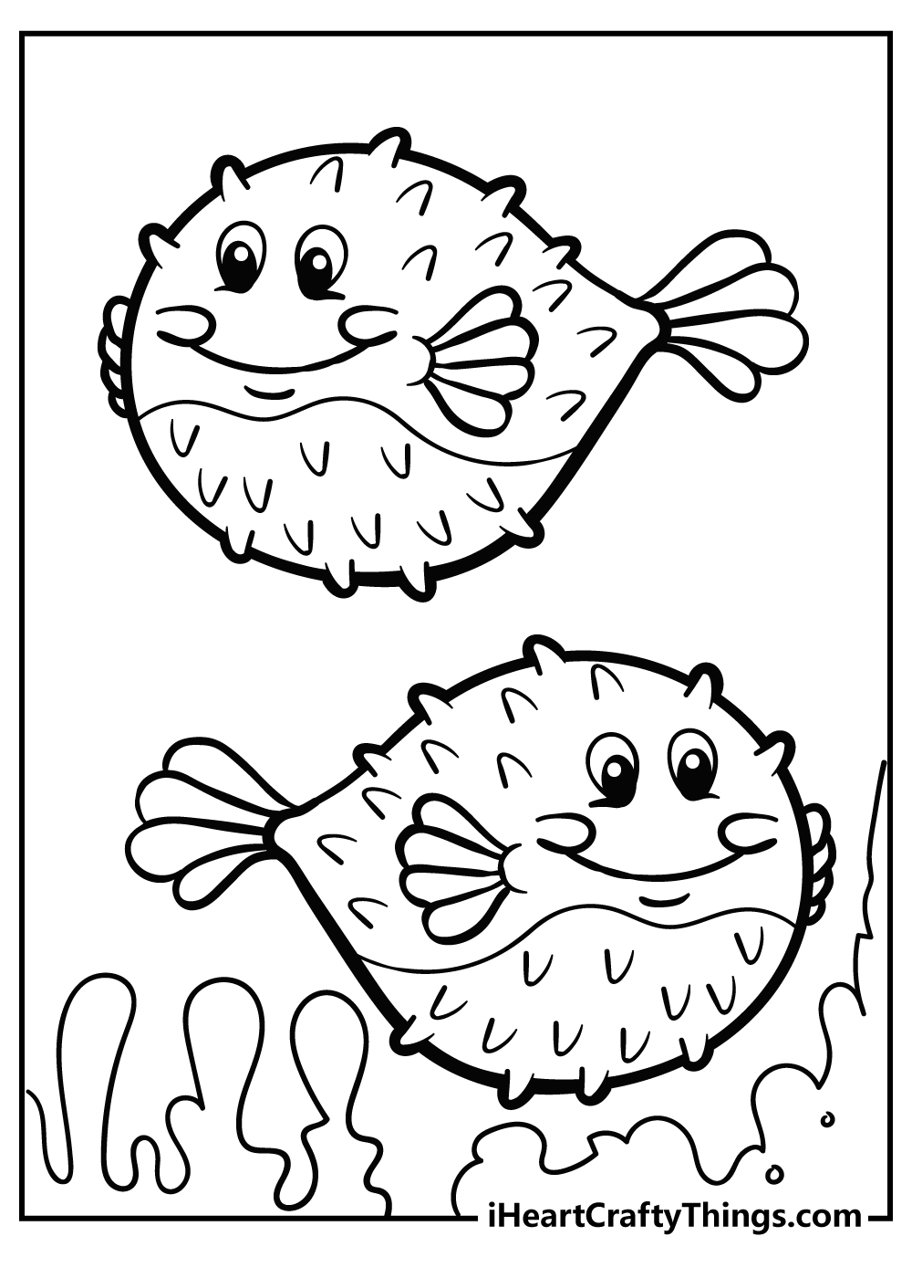Sea Creatures Coloring Pages (100% Free Printables)