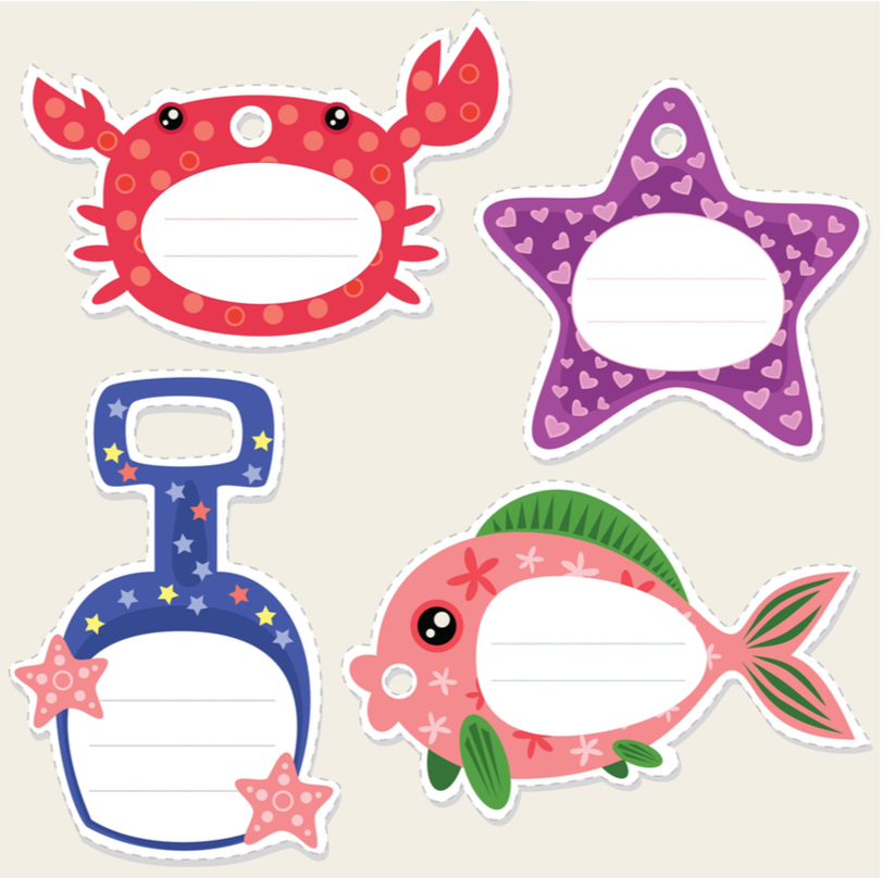 printable ocean name tags