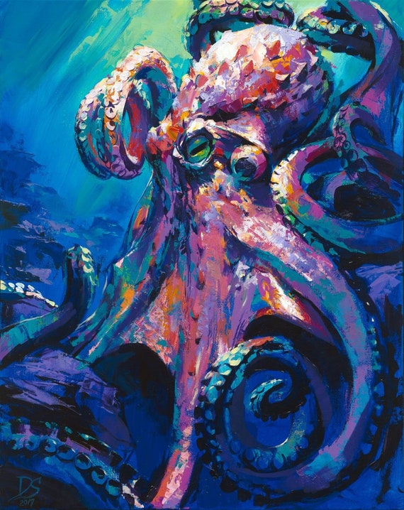 printable octopus art