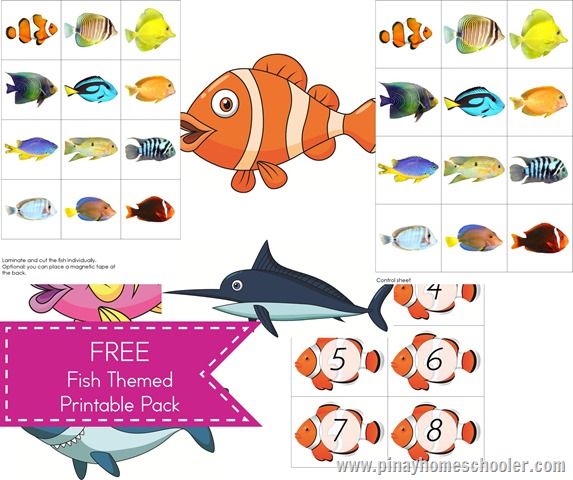 FREE Fish Themed Printable Pack | The Pinay Homeschooler