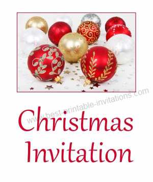 Free Printable Christmas Party Invitations