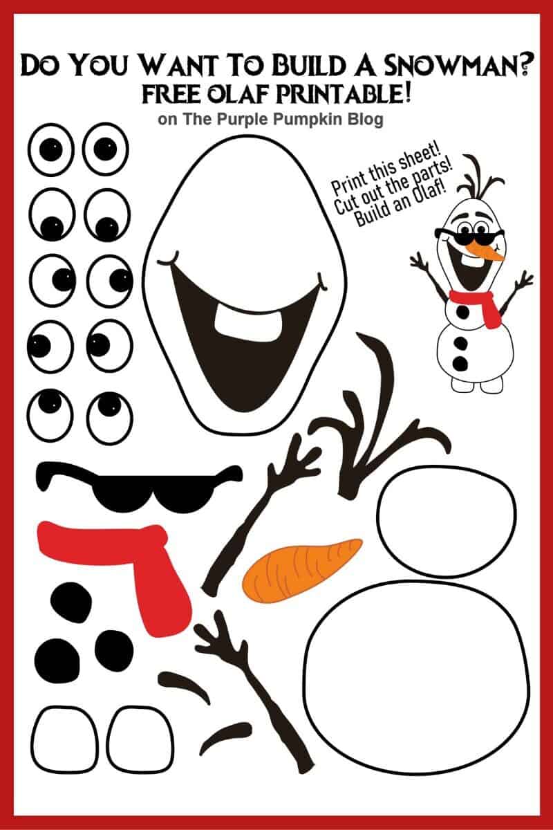 printable olaf eyes