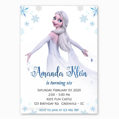 Frozen birthday invitations and party printables - Easy Inviting