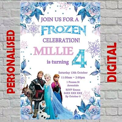 DISNEY FROZEN DIGITAL PRINTABLE BIRTHDAY PARTY INVITATION | eBay