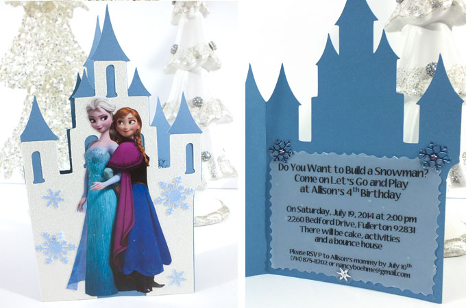 Frozen Birthday Party Invitations - Two Sisters