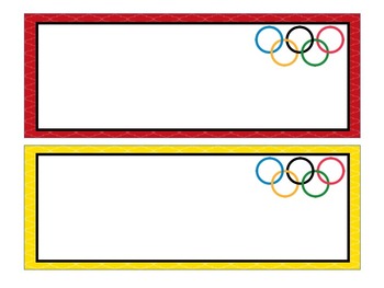 printable olympic name tags