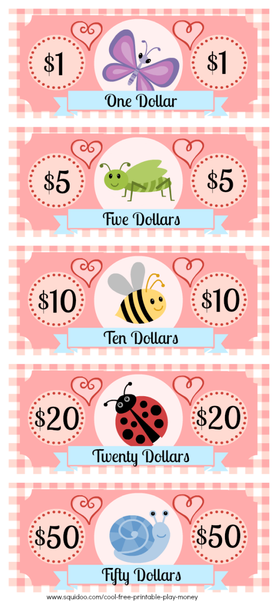 Free Printable Play Money Kids Will Love | Fake Monopoly Bills ...