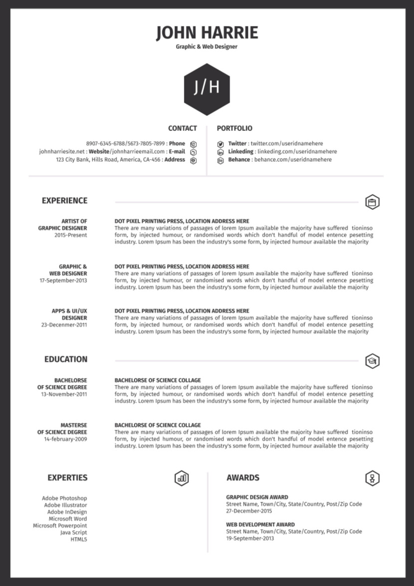 Free One-Page Resume Templates for 2024 [Free Download]