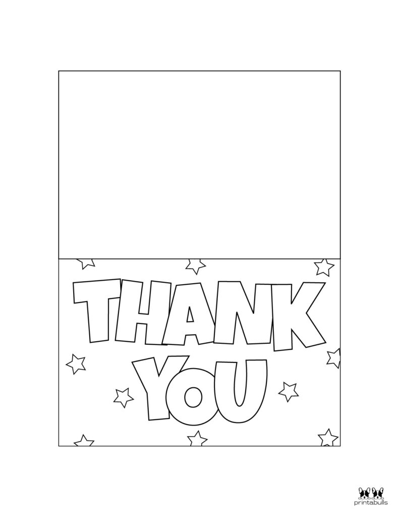 printable one page thank you cards