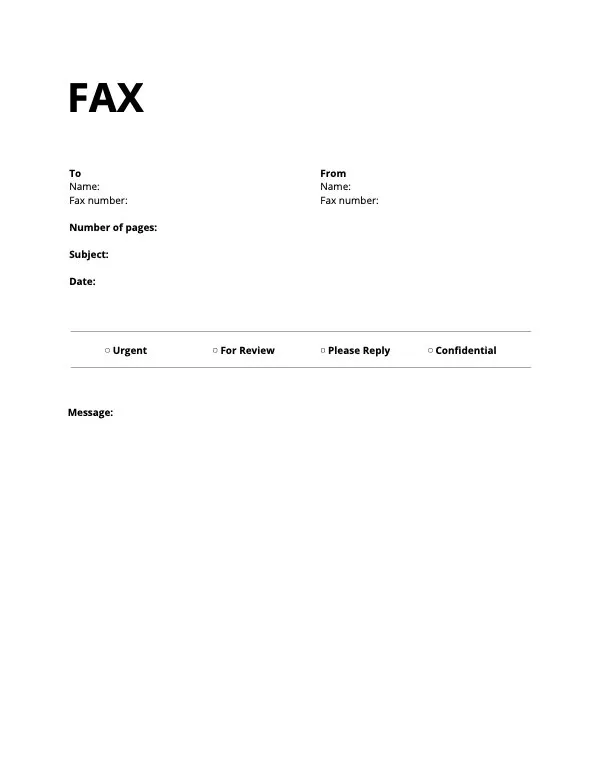 printable online fax cover sheet free