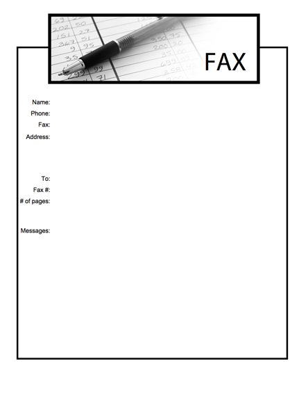 printable online fax cover sheet free