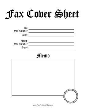printable online fax cover sheet free