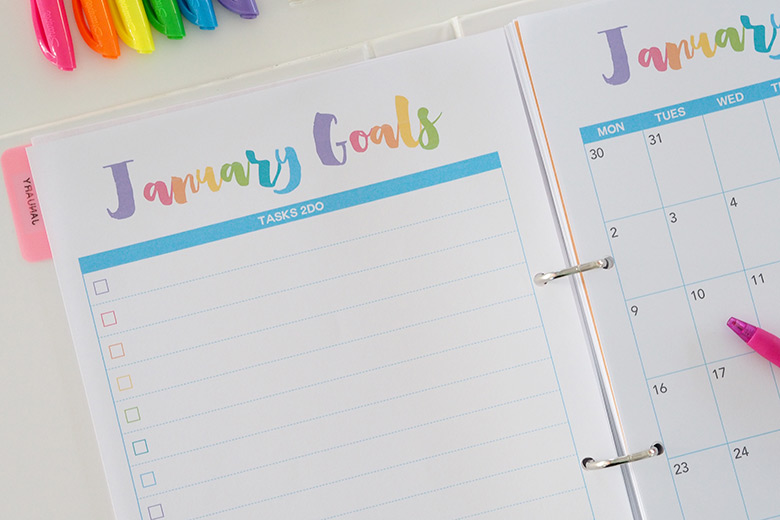 2017 Daily Planner, Printable Calendars + More - The Organised ...