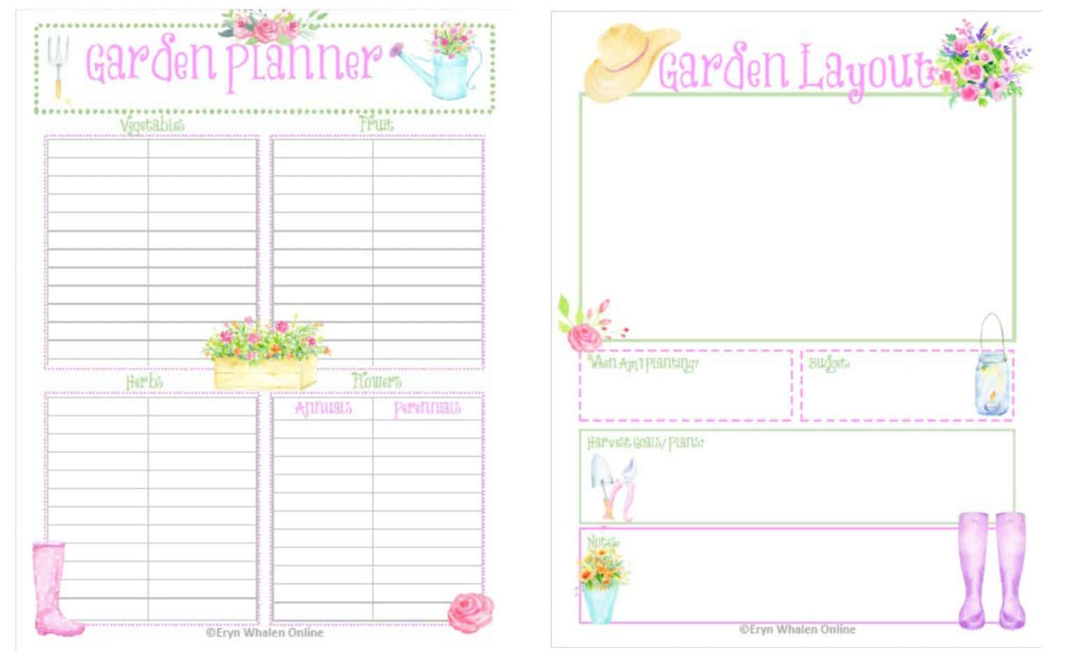 Garden Planning &  Free Printables : Eryn Whalen Online