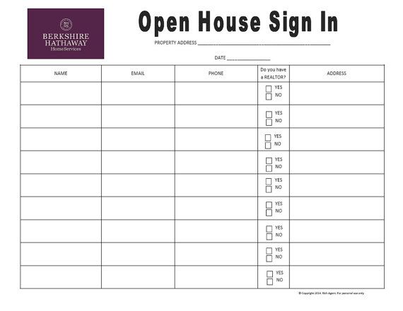printable open house sign in sheet coldwell banker