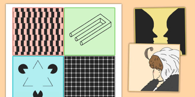 Optical Illusions Cards for Kids  