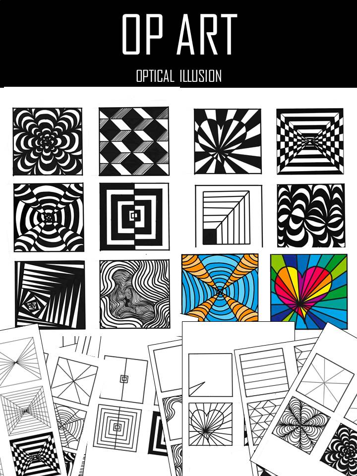 op-art-how-to-draw-optical-illusion-teaching-resources-worksheets-library for Free Printable Printable Optical Illusions Worksheet OP ART- How to draw optical illusion | Teaching Resources - Worksheets Library for Free Printable Printable Optical Illusions Worksheet
