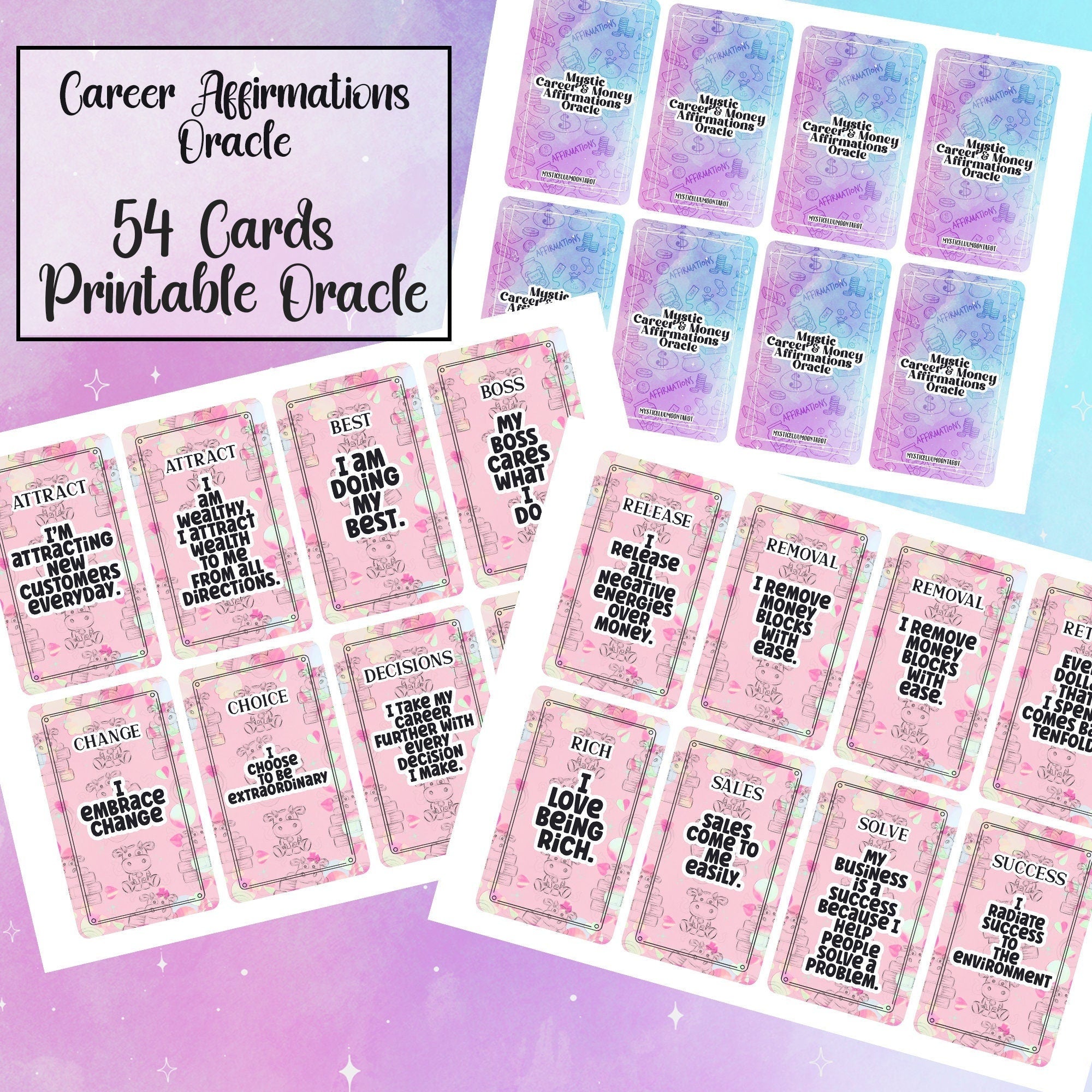 printable-oracle-deck-career-affirmations-digital-file-54-oracle-car-worksheets-library for Free Printable Love Oracle Cards Pdf Printable Oracle Deck Career Affirmations - Digital File 54 Oracle Car - Worksheets Library for Free Printable Love Oracle Cards Pdf