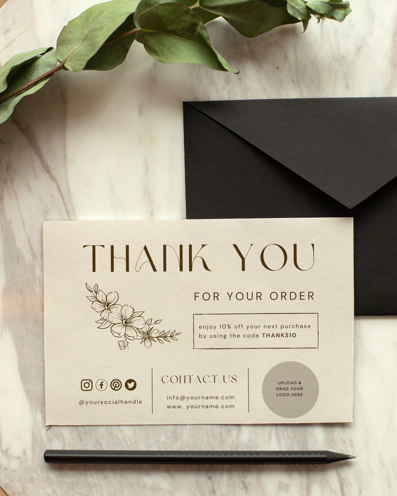 printable order cards