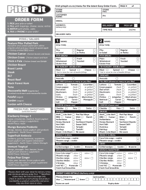 printable order form for pita pit