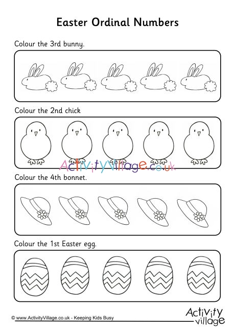printable ordinal numbers worksheets for preschoolers