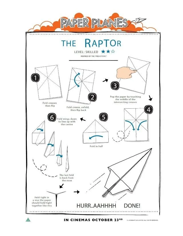 printable origami airplane instructions